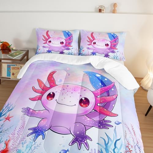 Cute Axolotl Bedding Set Twin Size