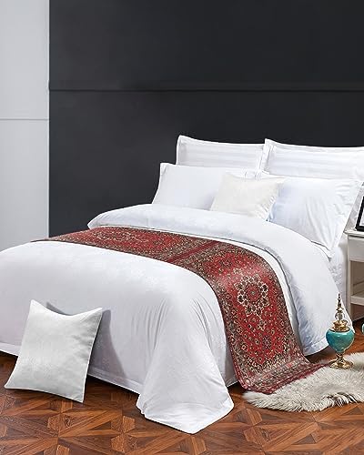 Teamery Vintage Textured Boho Bed Runner Scarf