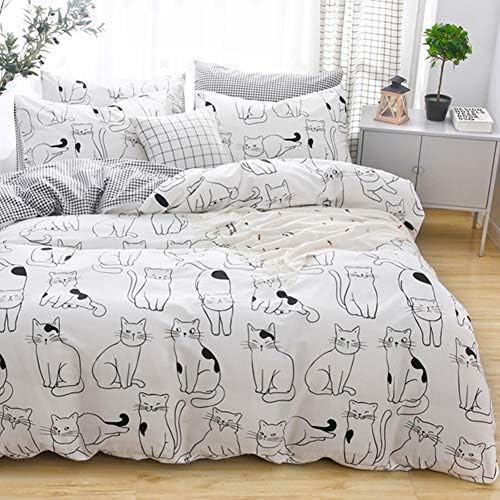 Cats Duvet Cover Set Twin - 100 Cotton