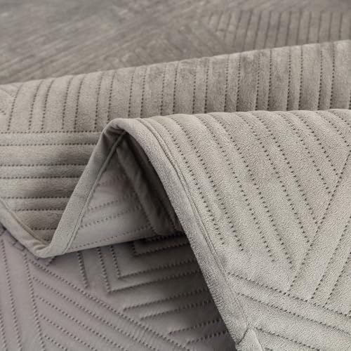 JiaPoem Quilt Set Bedspreads - Lightweight Microfiber Coin Pattern 3 Piece
