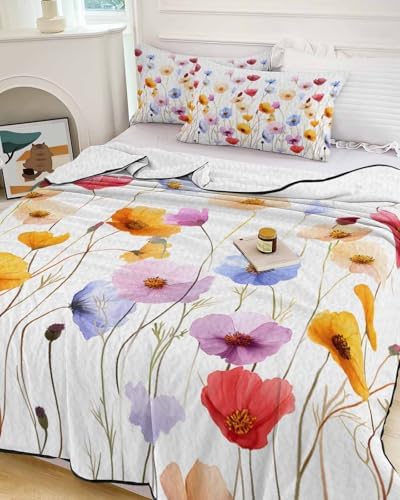 Onekaccu Spring Flowers Quilt Set 3 Pieces