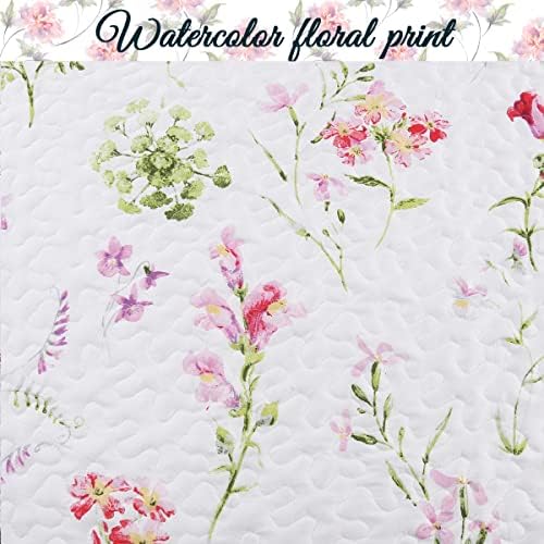 Cozy Line Azalea Floral Reversible Quilt Set 7-Piece Daybed Cover