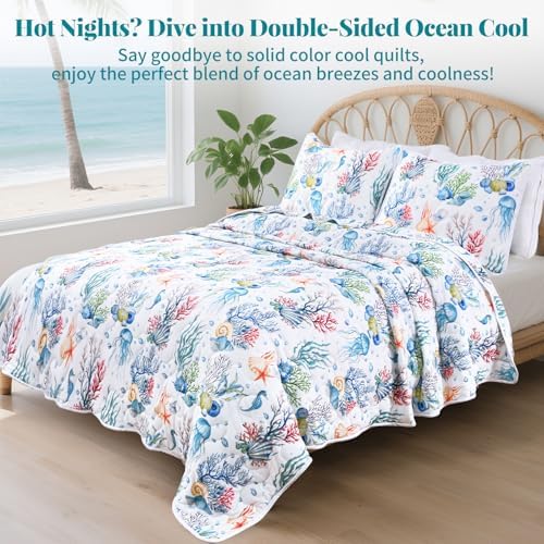 Uspring Double-Sided Cooling Quilt Set Queen Size