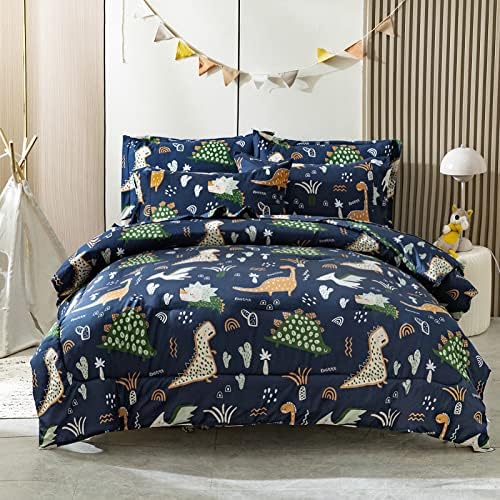 HollyHOME Dinosaur Pattern Comforter Set for Boys
