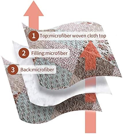 ENJOHOS 3-Piece Reversible King Quilt Set