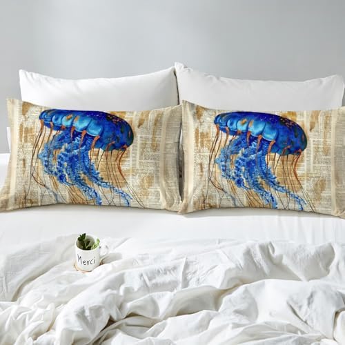 Manfei Jellyfish Bed Sheet Set Twin Size