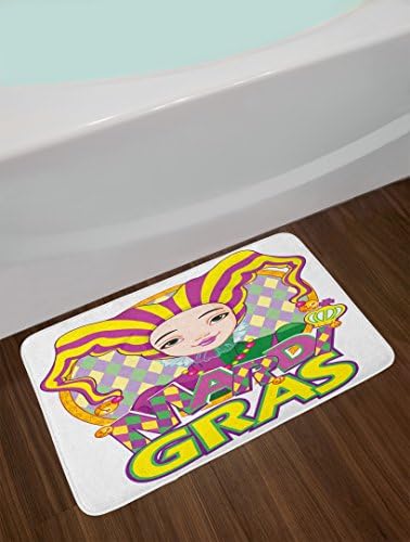 Ambesonne Mardi Gras Bath Mat 302 x 20