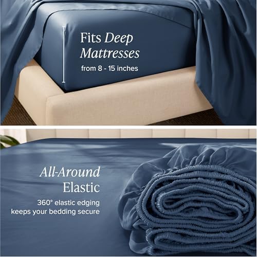 Bare Home Organic Cotton Split King Sheet Set