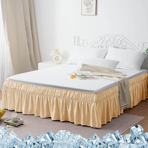 AYASW Bed Skirt Queen Size 18 Inch Drop Soft and Cozy