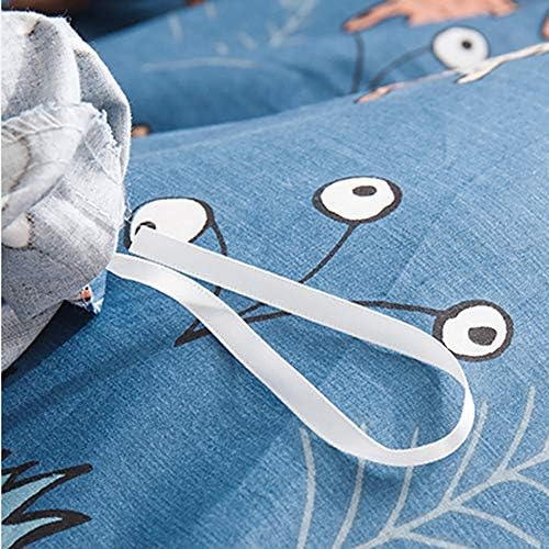 CLOTHKNOW Kids Bear Duvet Cover Set 3Pcs Navy Blue