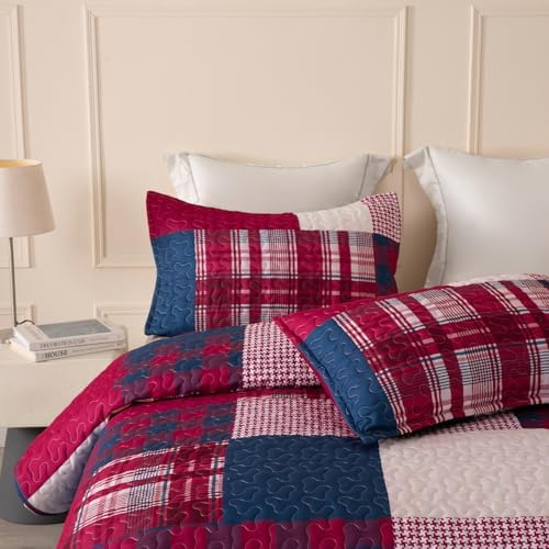 DURLENGEN Boho Quilt Set King 3Pcs