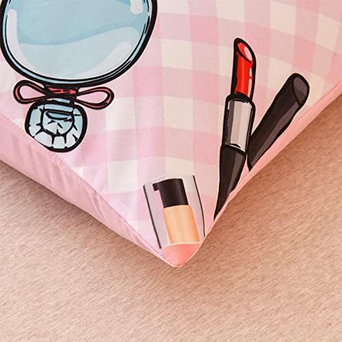 Aimuan Cosmetic Perfume Bag Lipstick Diva Pink Quilt Set 3 Pcs