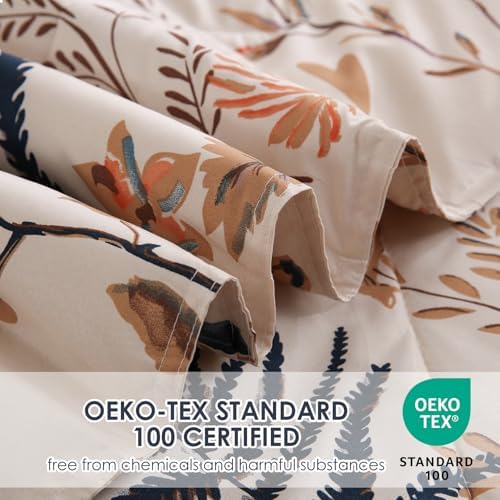 JSD Soft Floral Comforter Set King Size 3 Piece