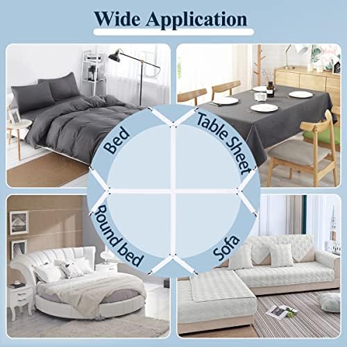 Sopito Adjustable Sheet Straps 295 in to 827 in 2pcsWhite