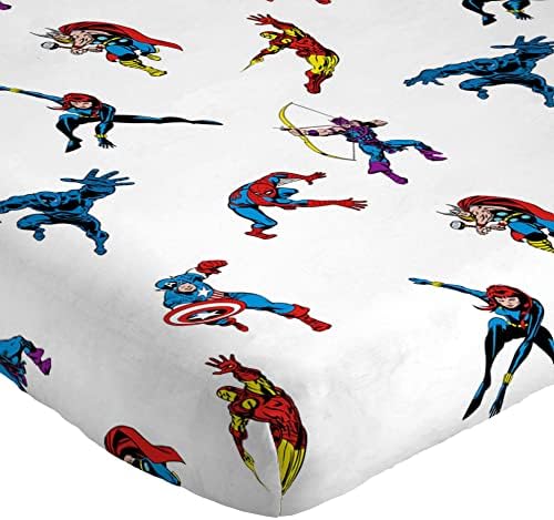 Saturday Park Marvel Avengers Full Sheet Set - 4 Piece Organic Cotton