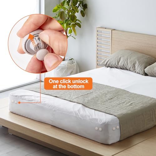 4 Pack Bed Sheet Holders with Lock Clips