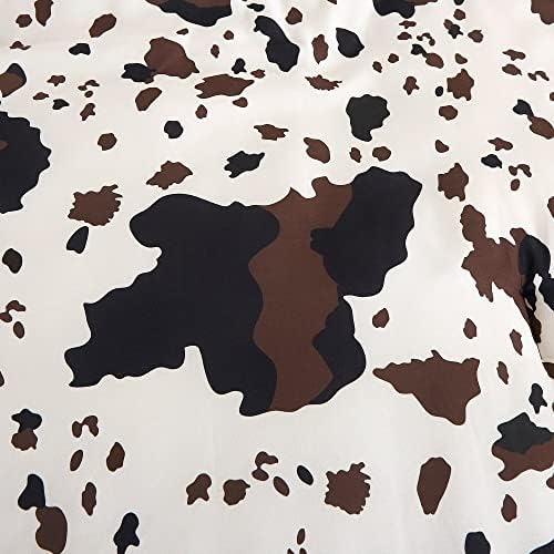 Linen Mart Rustic Cowhide Comforter Set Twin