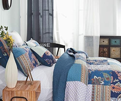 Tache Home Fashion Cotton Patchwork Quilt Set Queen