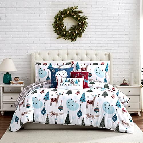 Winter Wonderland Christmas Comforter Set Twin 5-Piece