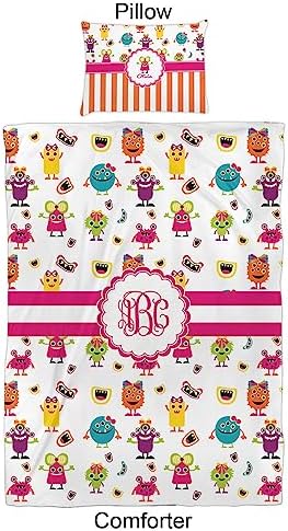 Personalized Girly Monsters Comforter Set Twin XL