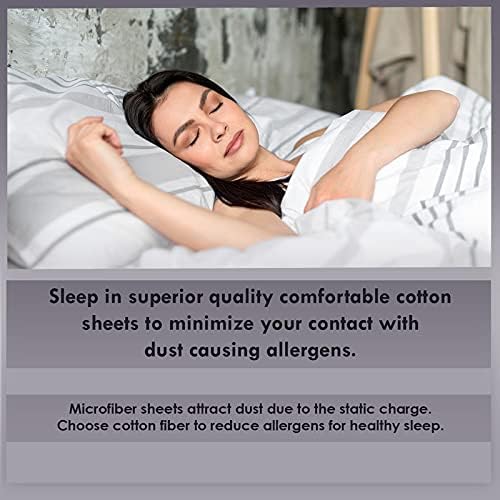 Pizuna Pure 100 Cotton Queen Sheets with Deep Pocket