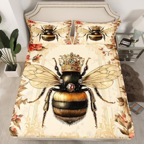 Castle Fairy Honey Bee Twin Bedding Set