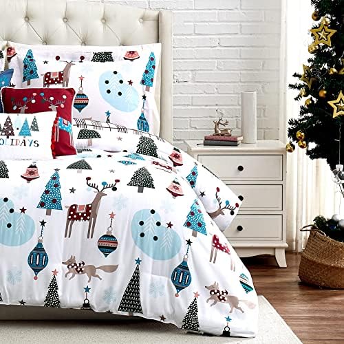 Winter Wonderland Christmas Comforter Set Twin 5-Piece