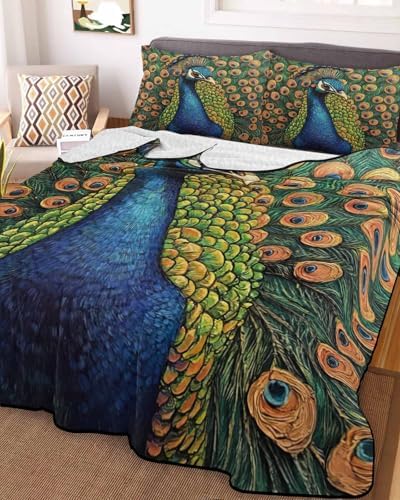 PRINT PICTURE ARTHOME Twin XL Quilt Set with Pillow Covers