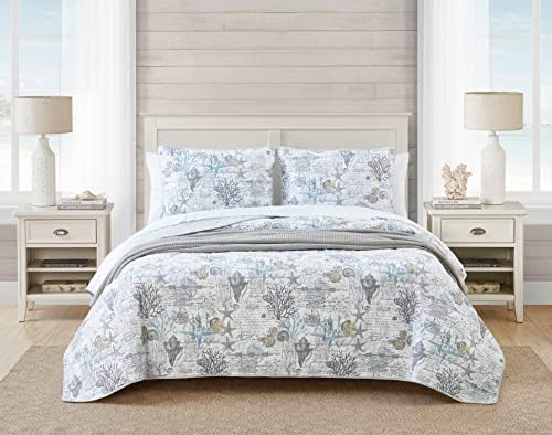 Tommy Bahama Twin Quilt Set with Matching Sham 1