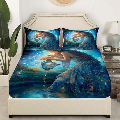 Erosebridal Starry Sky Sheet Set Full Size 4 Pcs