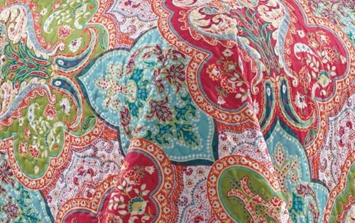 Grand Linen 3-Piece California King Quilt Set with Paisley Pattern
