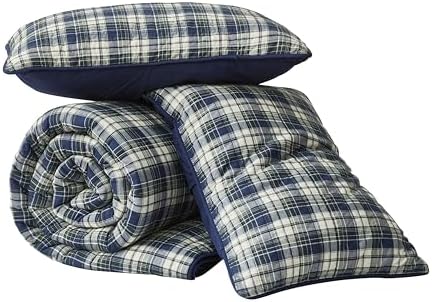 Chezmoi Collection Chad 3-Piece Plaid Quilt Set