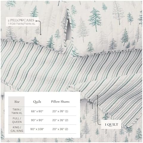 Great Bay Home Rustic Cabin Quilt Set - KingCalifornia King