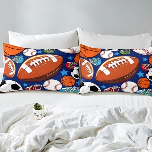 Erosebridal Soccer Bed Sheets Twin Set