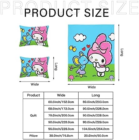 DIEZ Cartoon My Bunny Melody Comforter Set Reversible 3 Piece