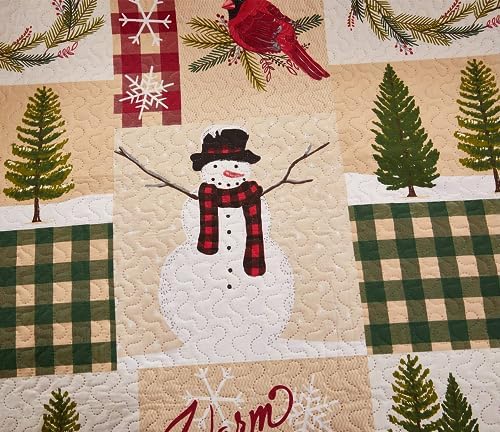 Jessy Home Christmas Quilt Set Twin Size