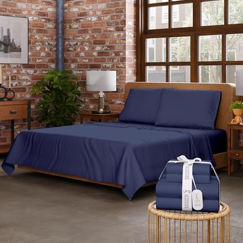 SUPREME ELEGANCE Organic Cotton Full Bed Sheet Set