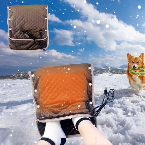 HURRISE USB Heated Blanket with 3 Temperature Settings