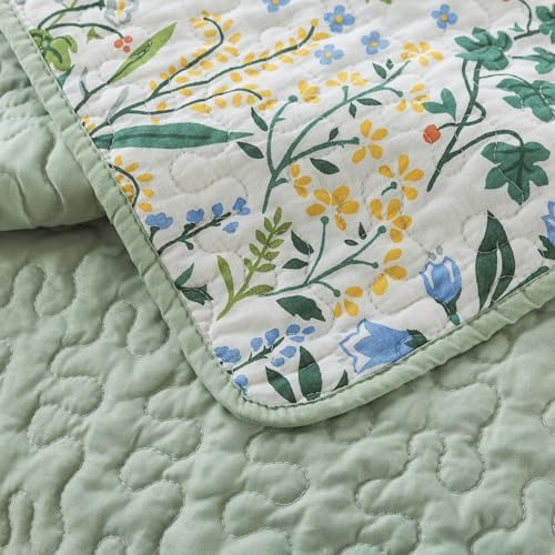 Etwel Queen Quilt Bedding Set Soft Reversible Cotton Bedspread with 2 Pillow Shams