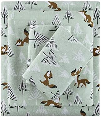 Intelligent Design Flannel Sheet Set with Animal Prints Twin XL 3 Piece