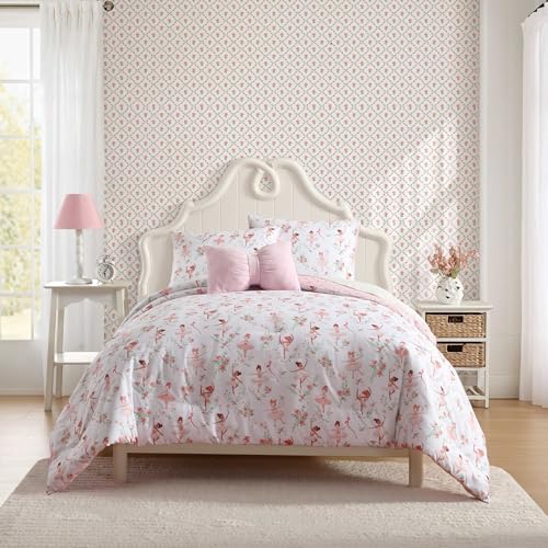 Laura Ashley Kids Comforter Set - Ballerina Divas Pink Twin