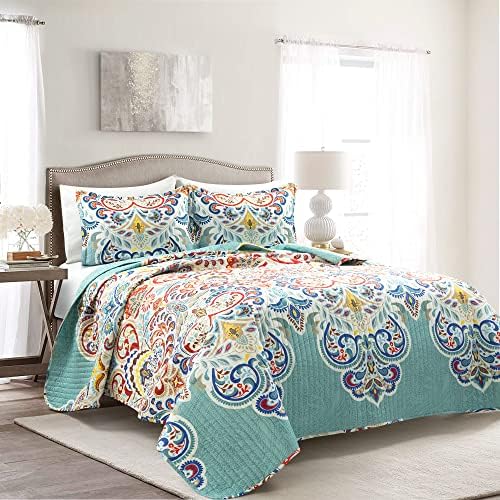 Lush Decor Boho Chic Reversible Quilt 3-Piece Set