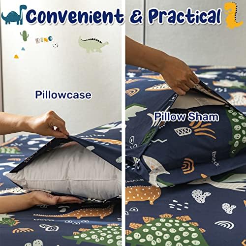 HollyHOME Dinosaur Pattern Comforter Set for Boys