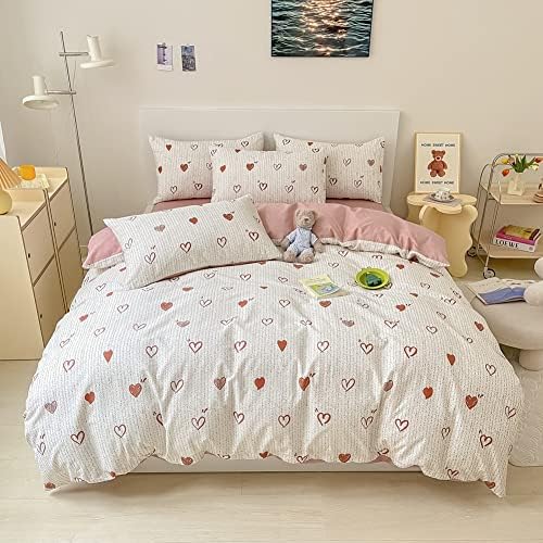 BlueBlue Heart Kids Duvet Cover Twin Set