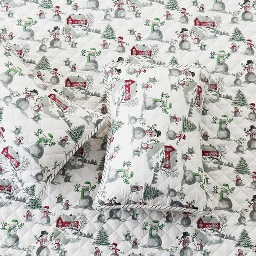 Great Bay Home King Christmas Quilt Set with Shams
