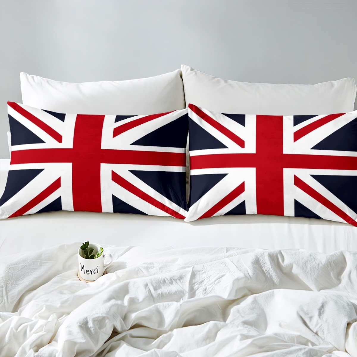 Feelyou British Flag Bed Sheet Set Twin Size