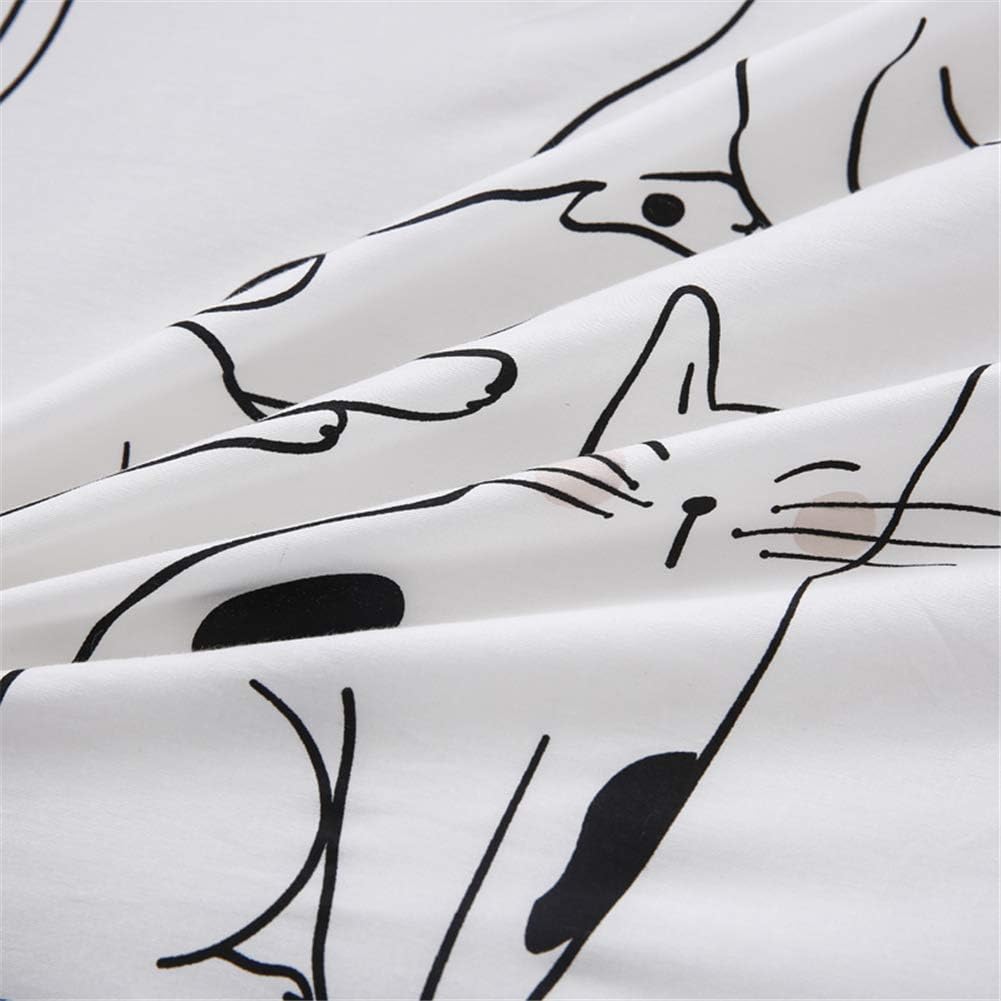 Cats Duvet Cover Set Twin - 100 Cotton