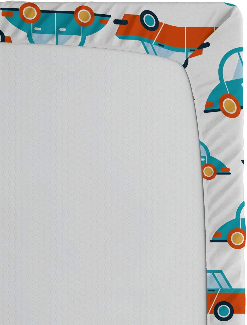 Ambesonne Boys Sheet Traffic Cars Graphic California King