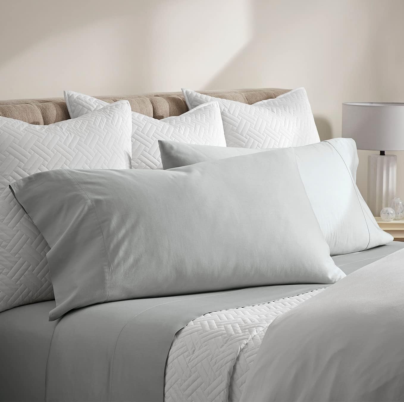 Boll Branch Percale Hemmed Sheet Set - Cooling Breathable 100 Organic Cotton
