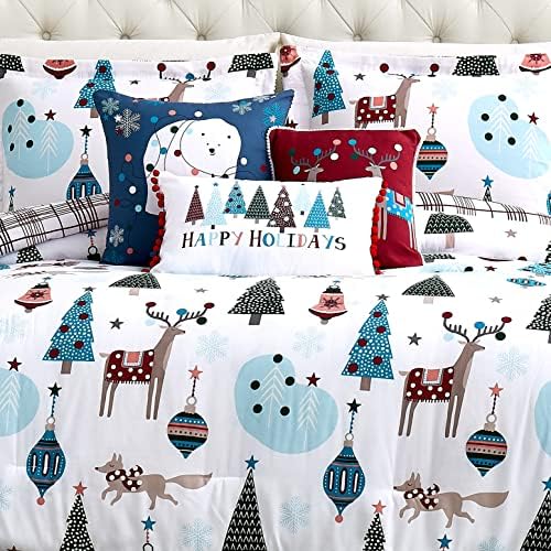 Winter Wonderland Christmas Comforter Set Twin 5-Piece
